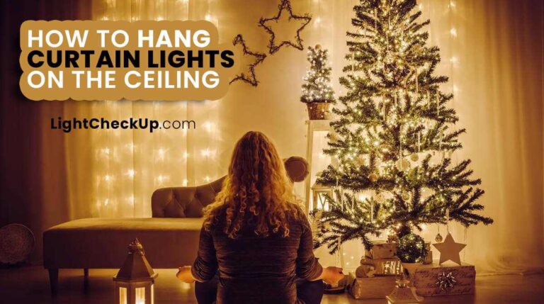 How to Hang Curtain Lights