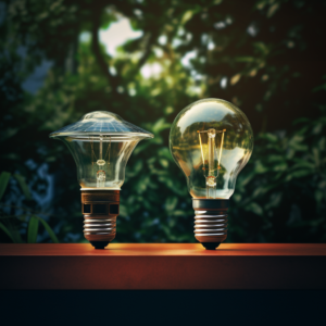 solar light vs traditional light