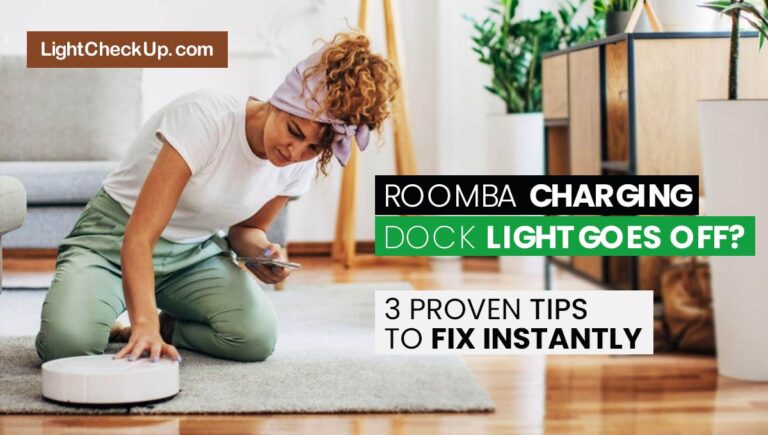 Roomba charging dock light goes off