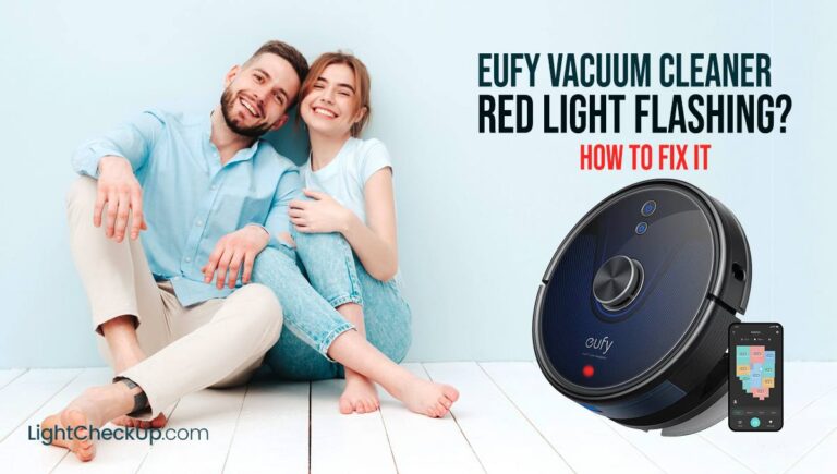 Eufy vacuum red light flashing