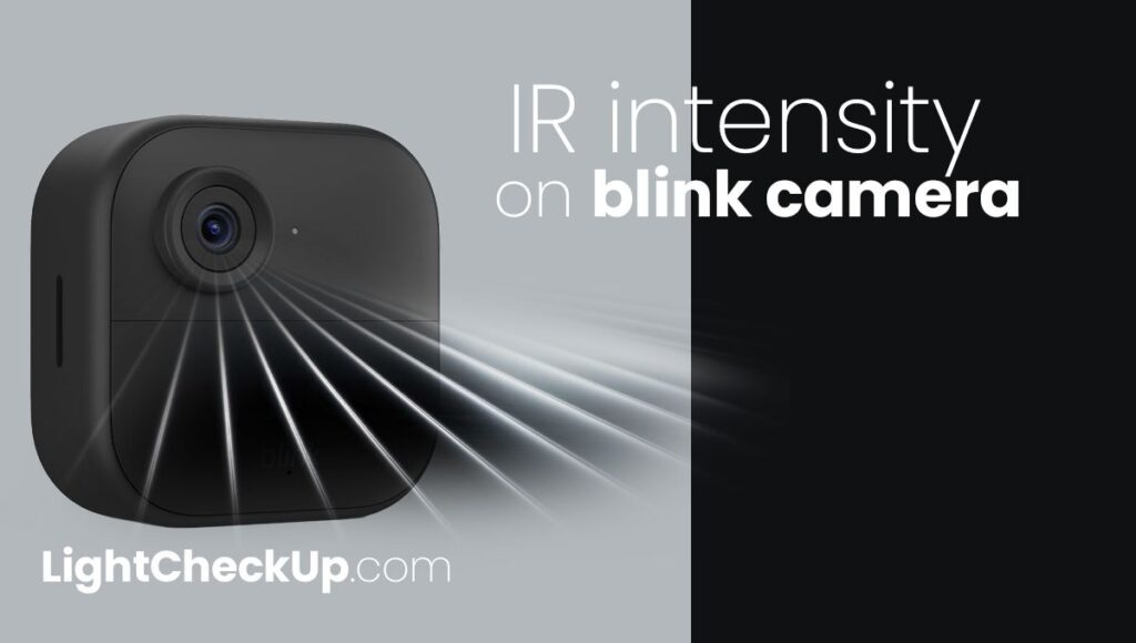 IR intensity on blink camera
