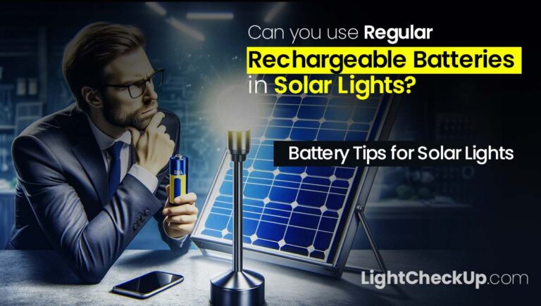 Can you use regular rechargeable batteries in solar lights