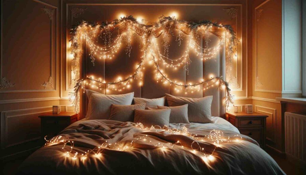 Hang Them on the Wall: How do you hang Christmas lights on a bedroom wall?