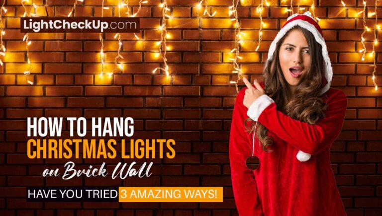 How to Hang Christmas Lights on Brick Wall
