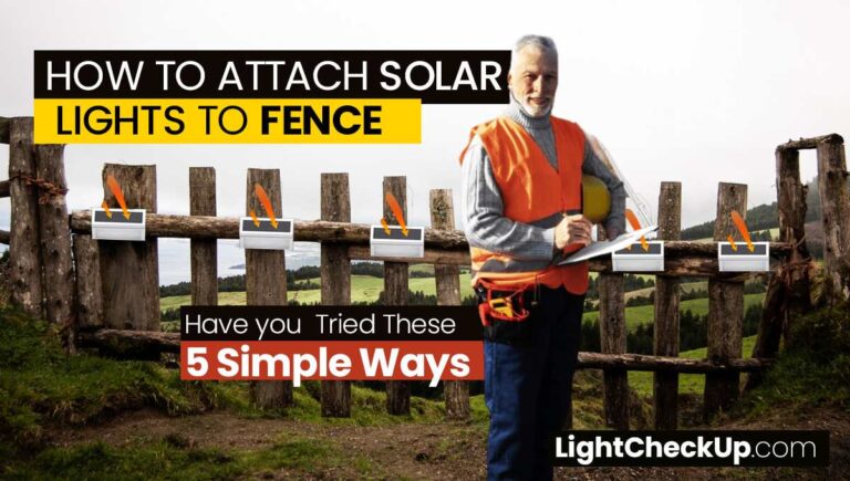 How to attach solar lights to fence
