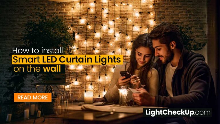 How to install Smart LED curtain lights on the wall