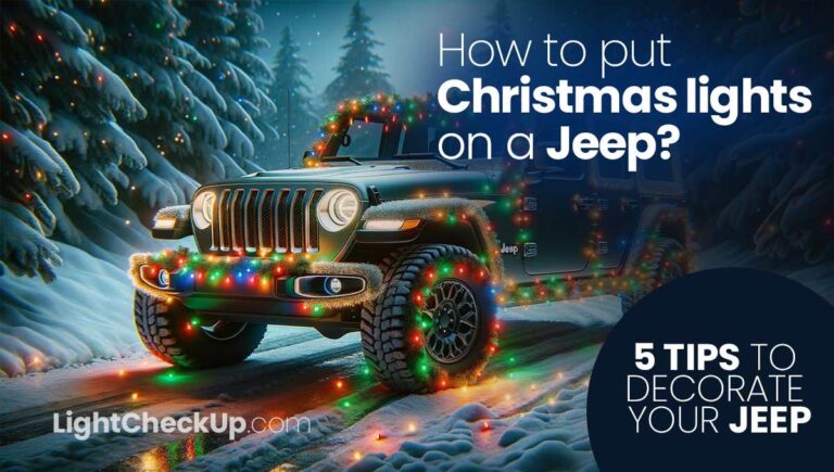 How to put Christmas lights on a Jeep