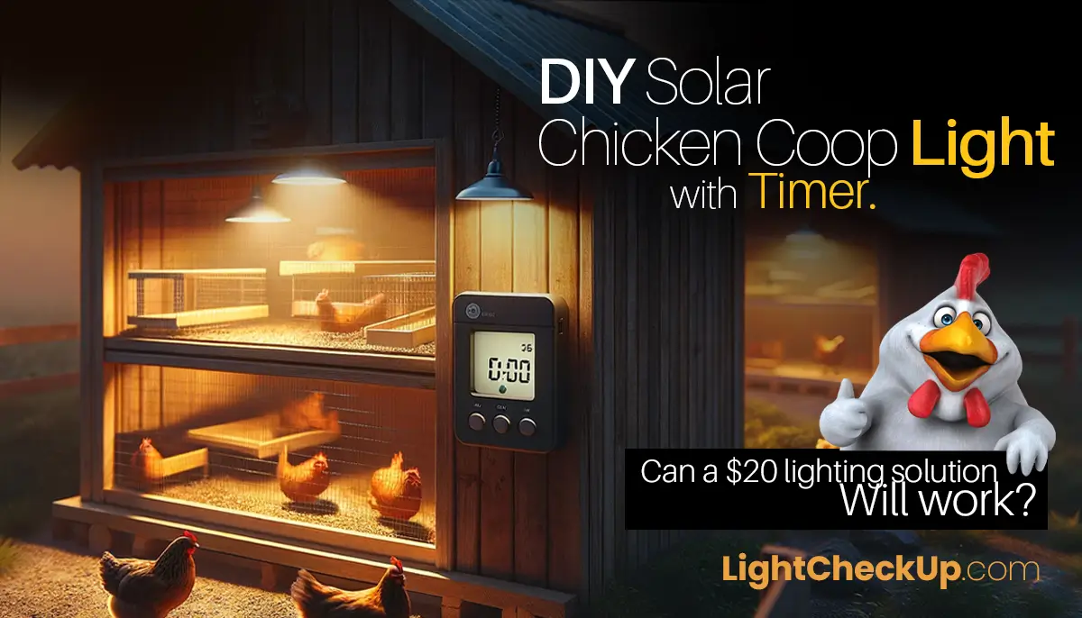 DIY solar chicken coop light with Timer