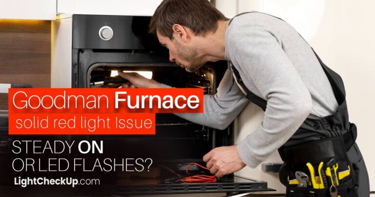 Goodman furnace solid red light Issue