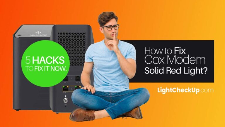 How to Fix Cox Modem Solid Red Light