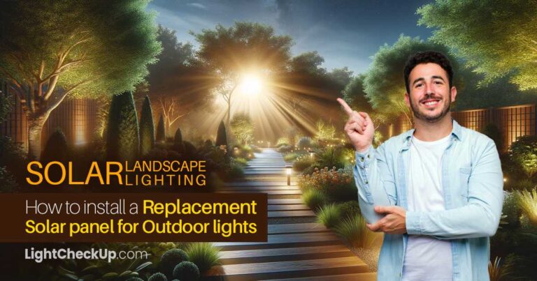 Solar landscape lighting: How to install a replacement solar panel for outdoor lights