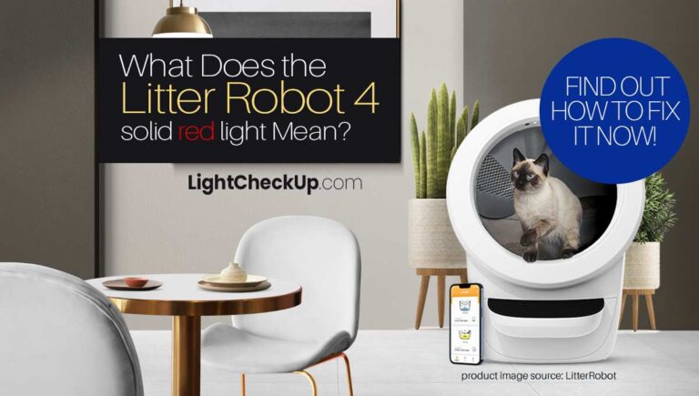 Litter Robot 4 solid red light Mean
