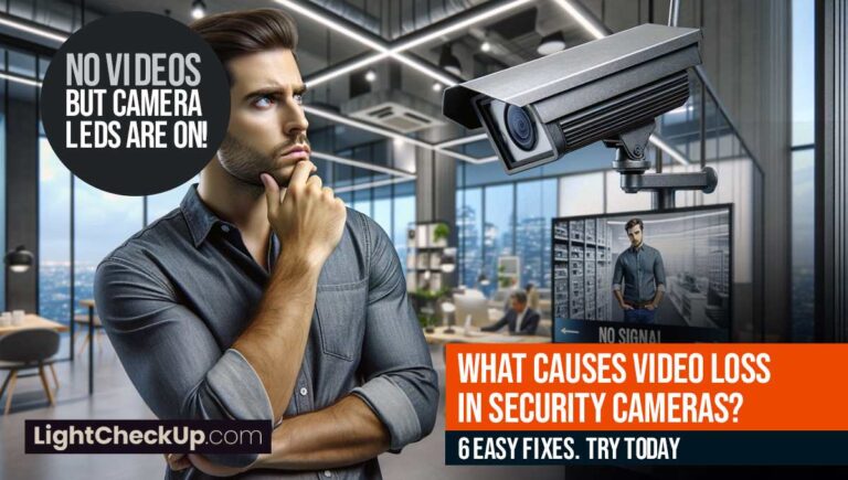 What causes video loss in security cameras