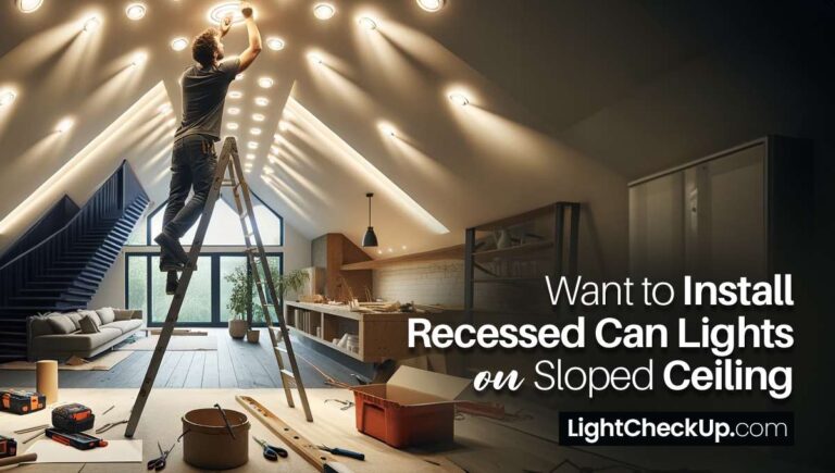 5 Simple steps to Install Recessed can lights sloped ceiling