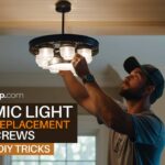Ceramic Light Fixture Replacement without screws: 3 Simple DIY Tricks