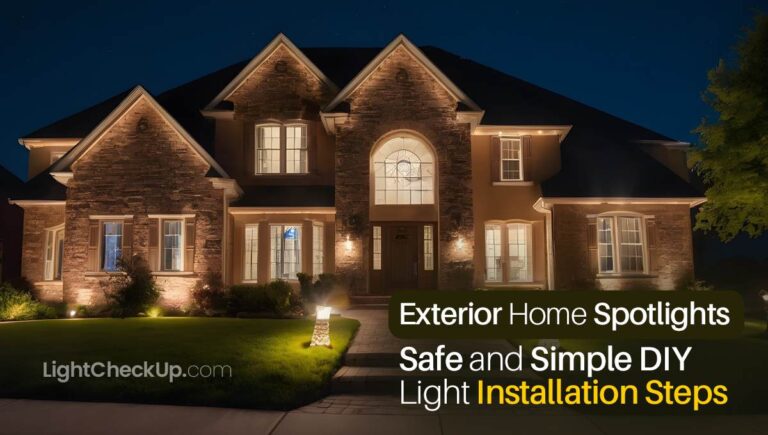 Exterior Home Spotlights: Safe and Simple DIY Installation Steps