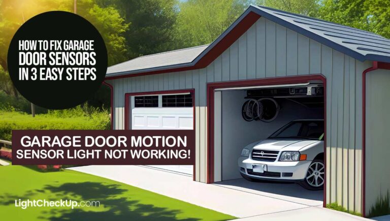 Garage door motion sensor light not working! How to Fix Garage Door Sensors in 3 Easy Steps