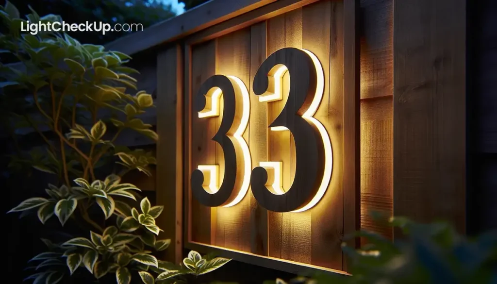 Hardwired Modern Lighted House Numbers
