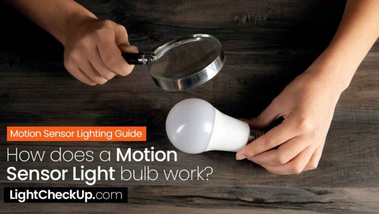 How does a motion sensor light bulb work