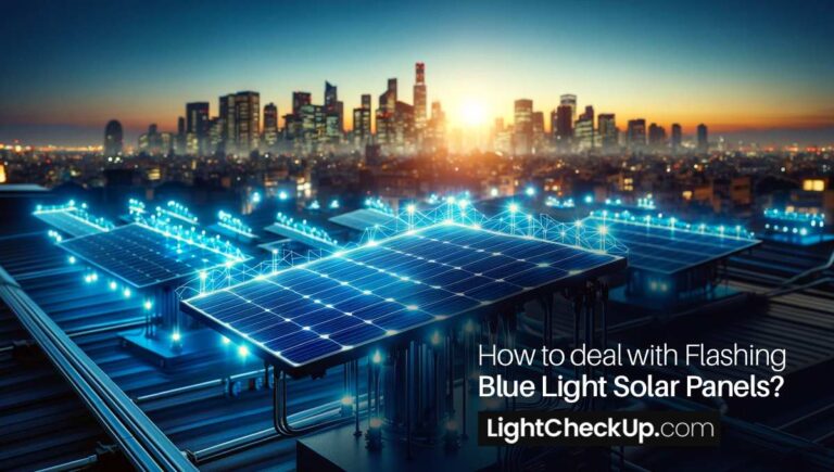 How to deal with flashing blue light solar panels? Want to try 5 Quick Fixes