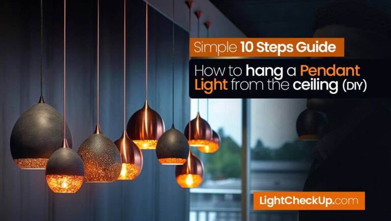 How to hang a pendant light from the ceiling