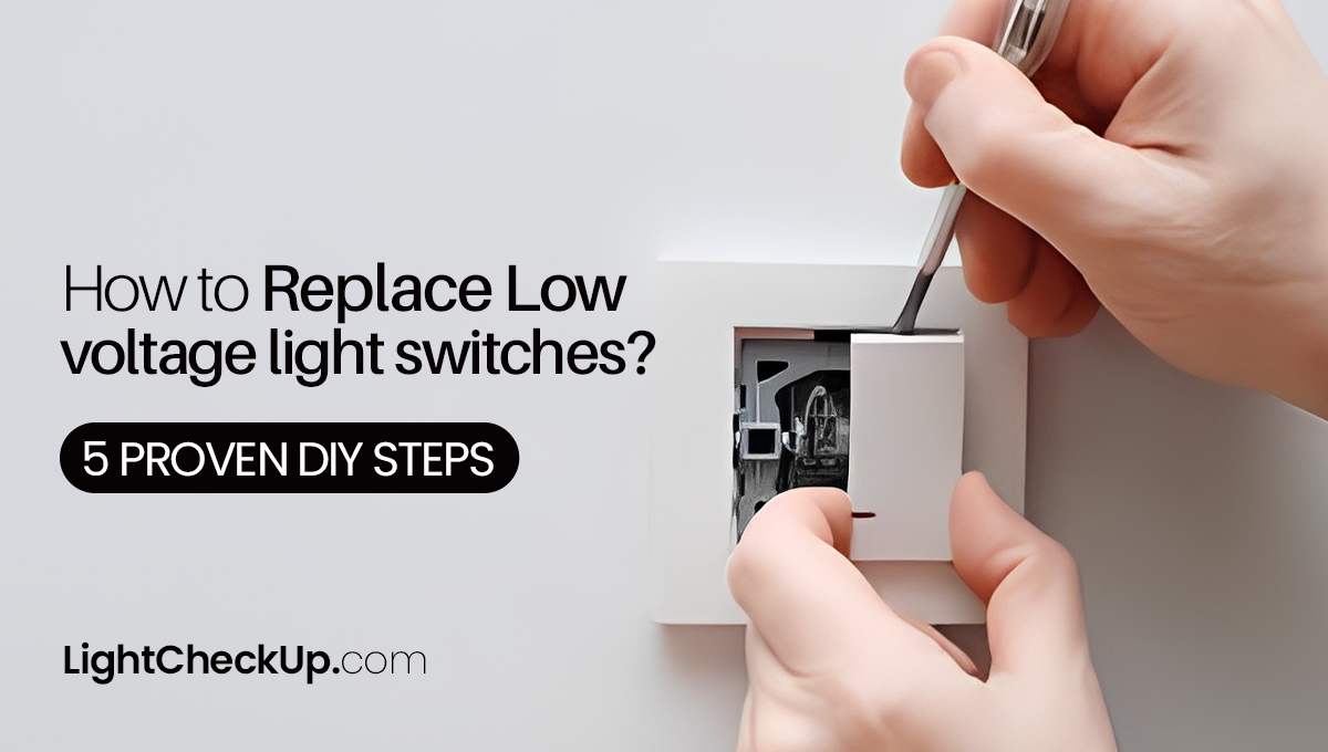 How to replace low voltage light switches