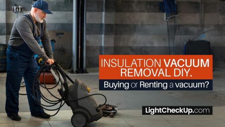 Insulation vacuum removal DIY. Should you buy or rent vacuums?