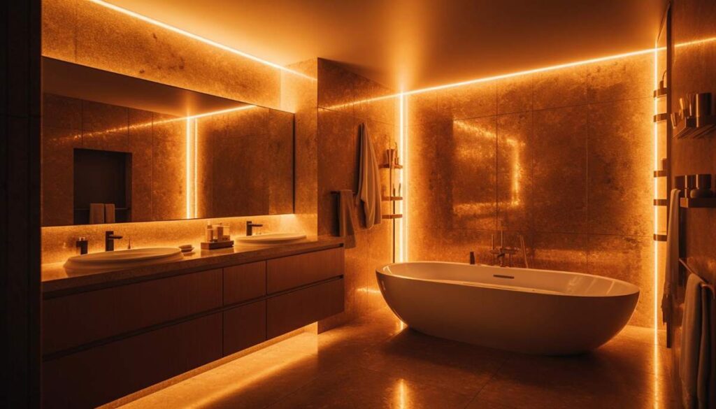 LED strip lights in shower! Are LED lights safe in the bathroom?