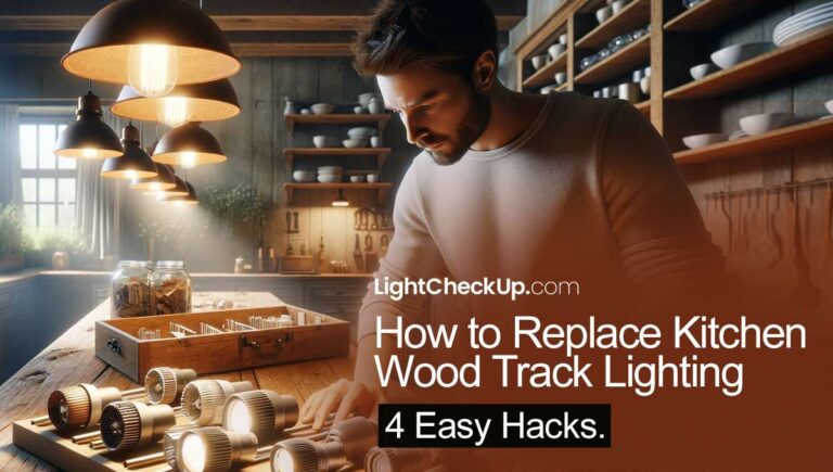 How to Replace Kitchen Wood Track Lighting: 4 Easy Hacks.