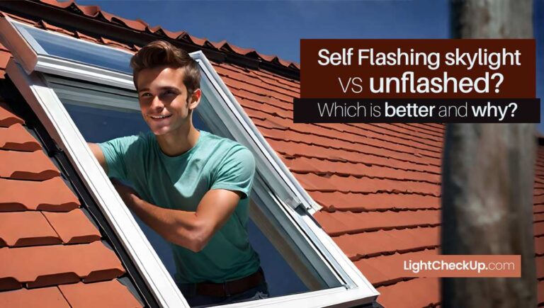 Self flashing skylight vs unflashed