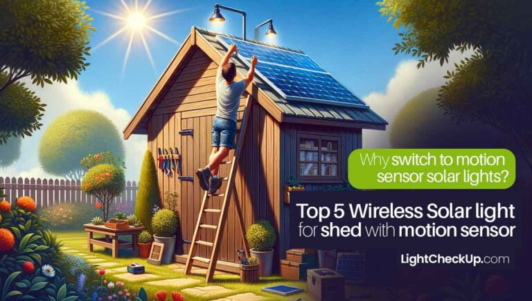 Top 5 Wireless Solar light for shed: Why switch to motion sensor solar lights?