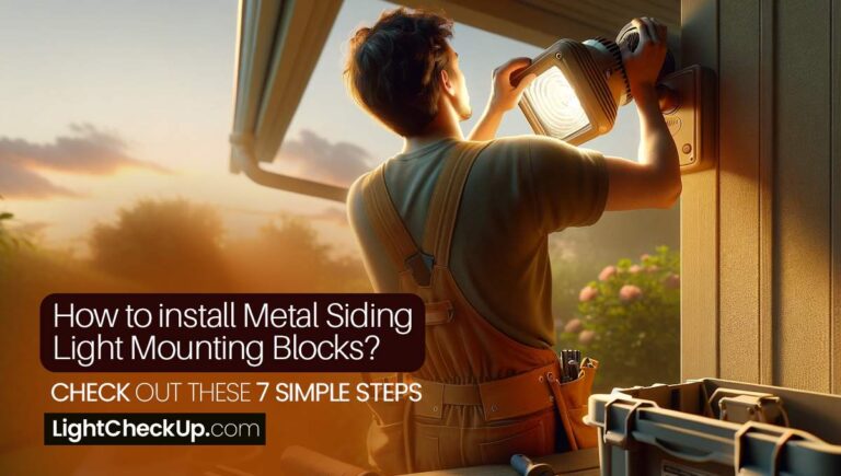 How to install metal siding light mounting blocks? Check out these 7 Simple Steps