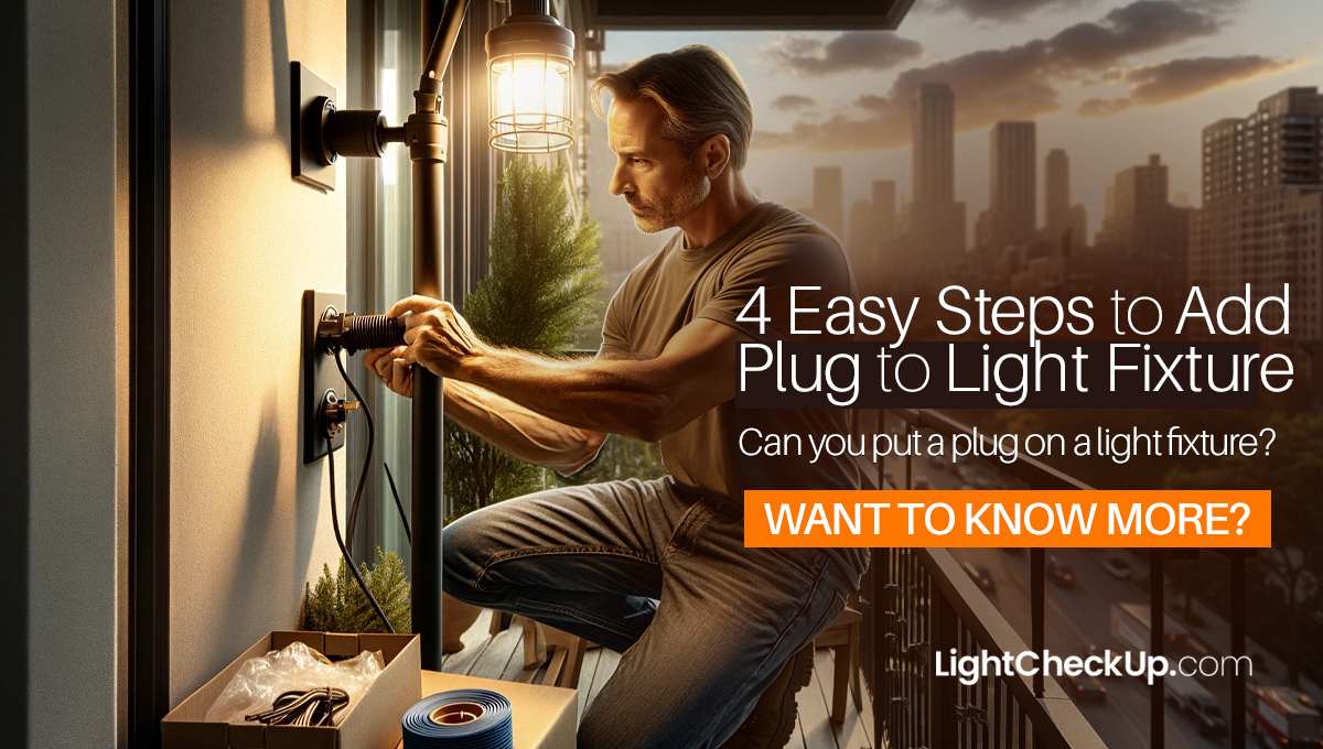 4 Easy Steps to add plug to light fixture: Want to Try?