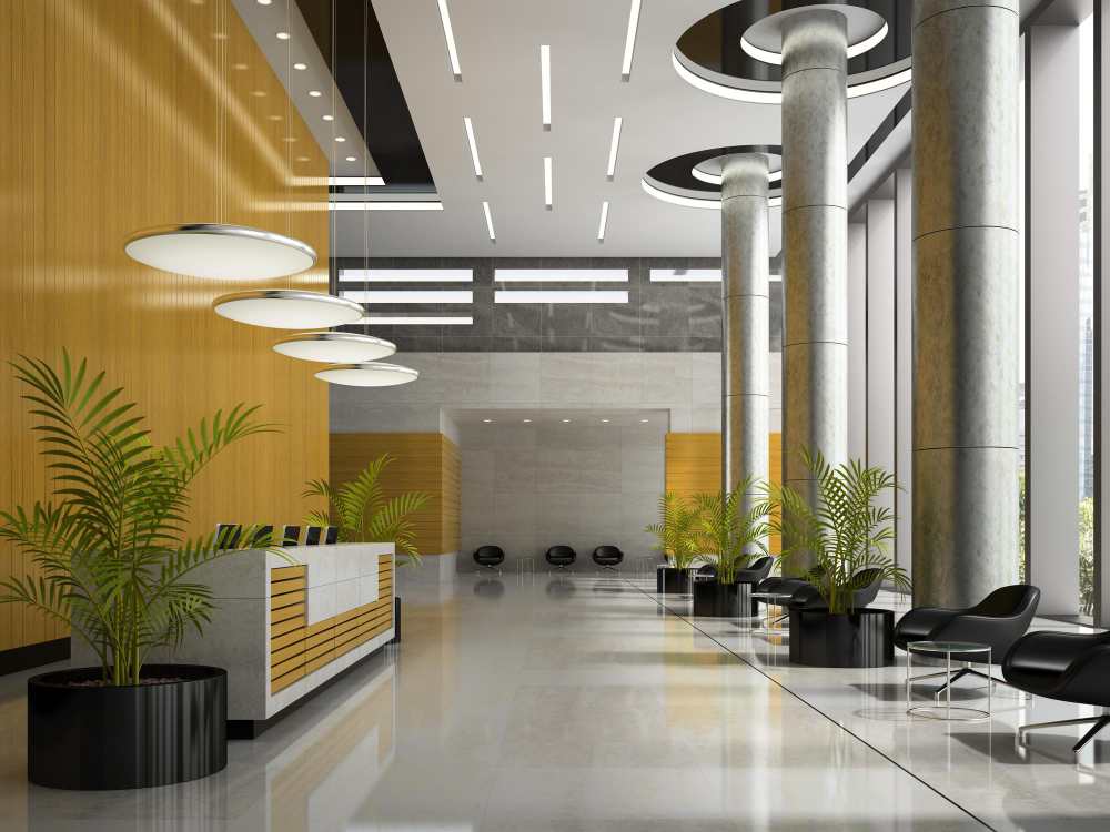modern office lighting