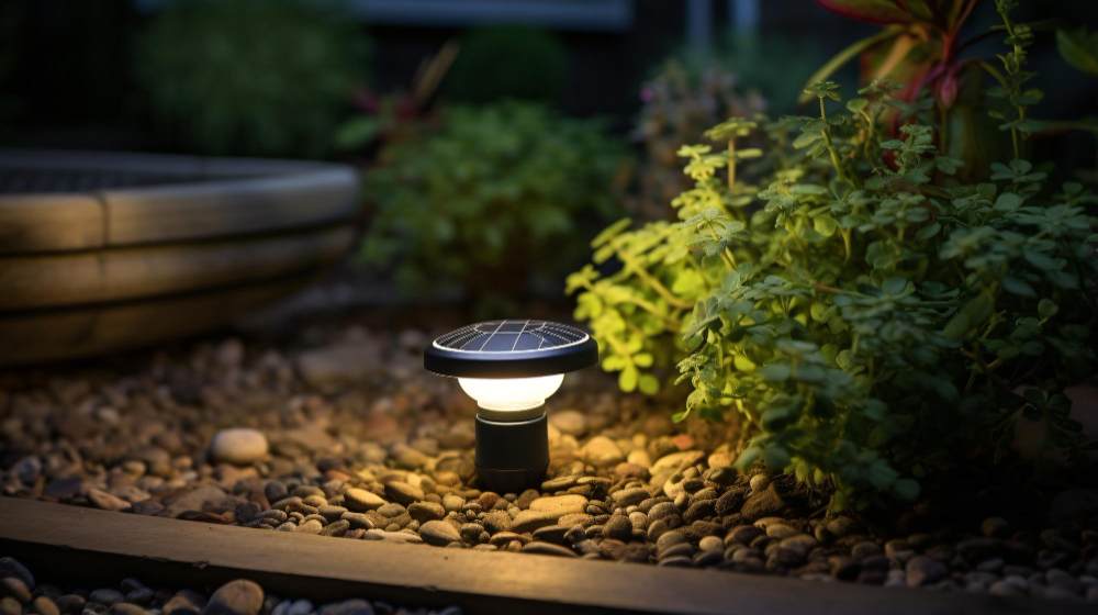 Sensor-Activated Lighting in garden