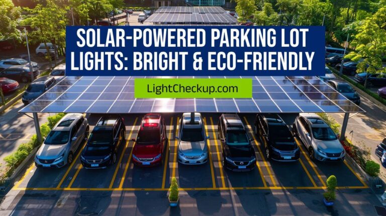 Solar-Powered Parking Lot Lights: Bright & Eco-Friendly