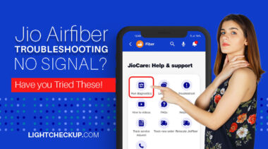 Jio Airfiber troubleshooting no signal?