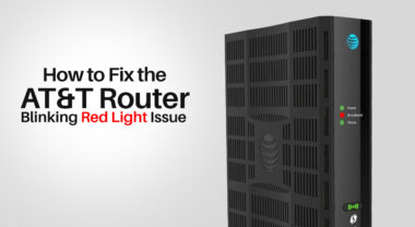 AT&T Router Blinking Red Light