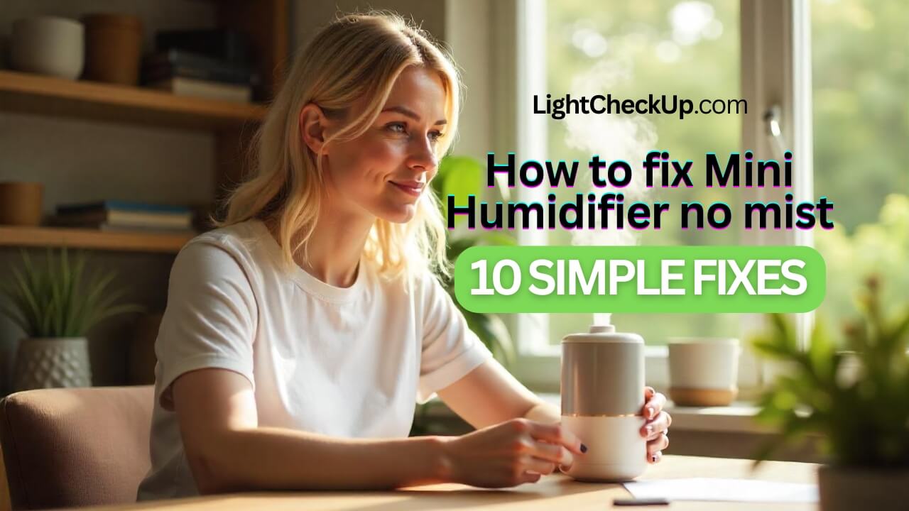 How to fix mini humidifier no mist