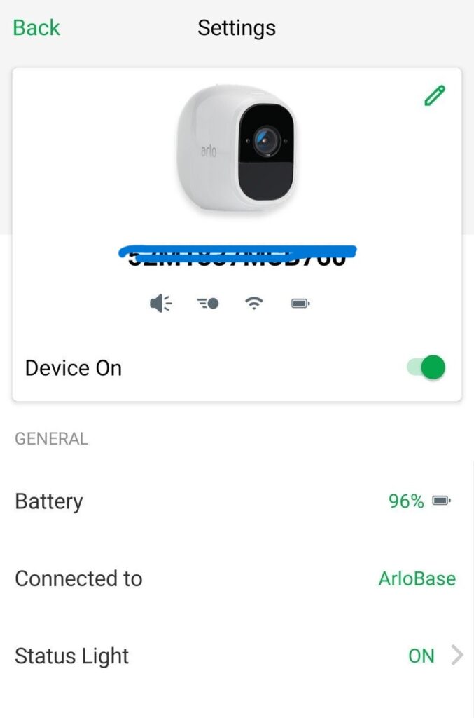 Arlo App -Add Device