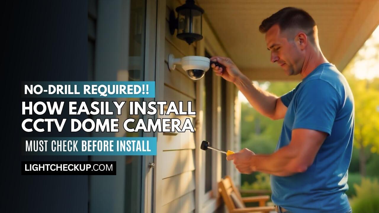 No-Drill CCTV Dome Camera Installation