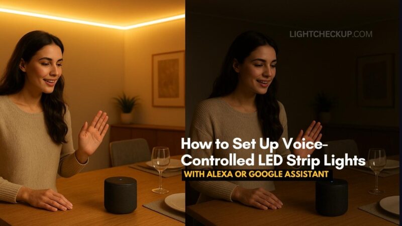 How to Set Up Voice-Controlled LED Strip Lights with Alexa or Google Assistant