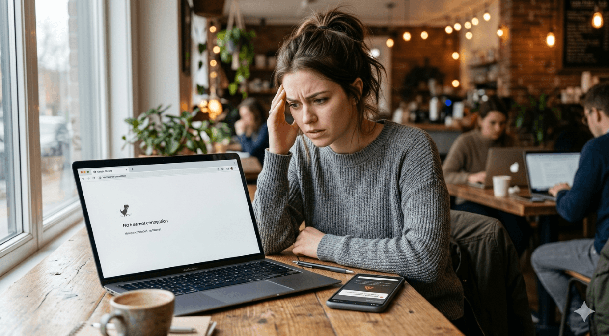 Hotspot Connected But No Internet