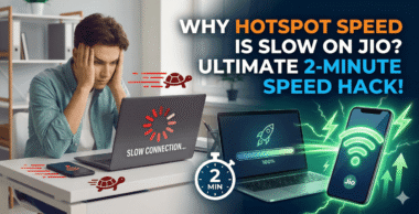 Why hotspot speed is slow on Jio
