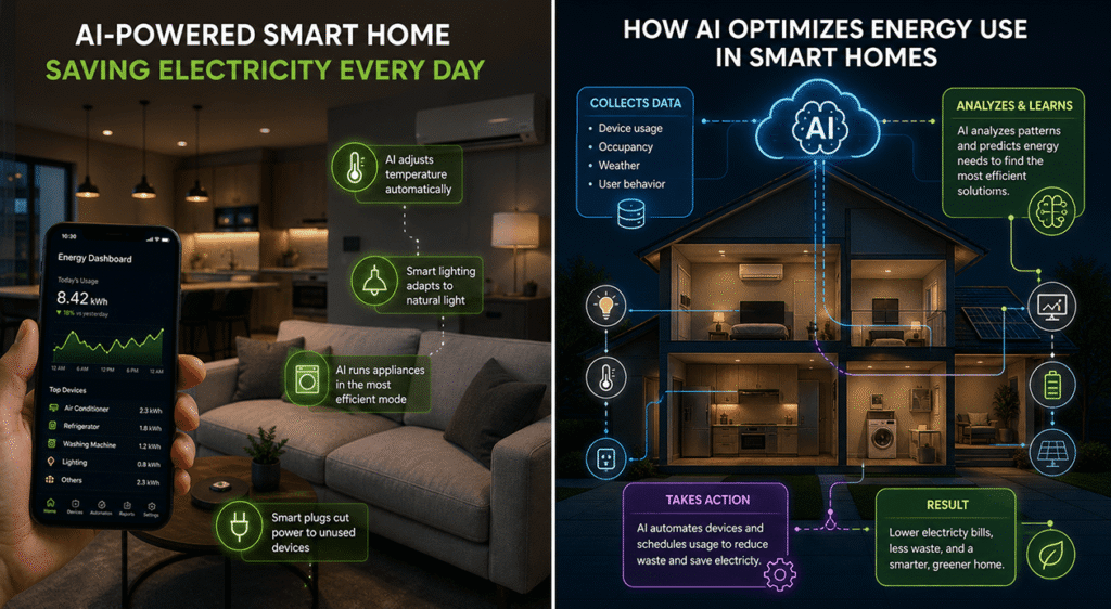 How AI Is Saving Electricity in Smart Homes (Real Examples) 2 How AI Is Saving Electricity in Smart Homes