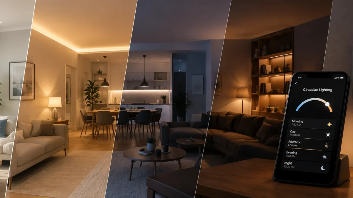 Smart Lighting Through the Day