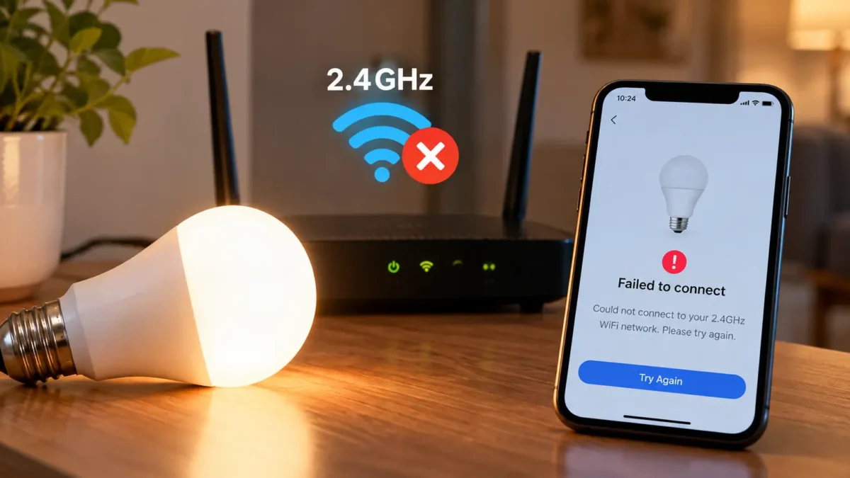 Smart Bulb 2.4GHz Connection Failed