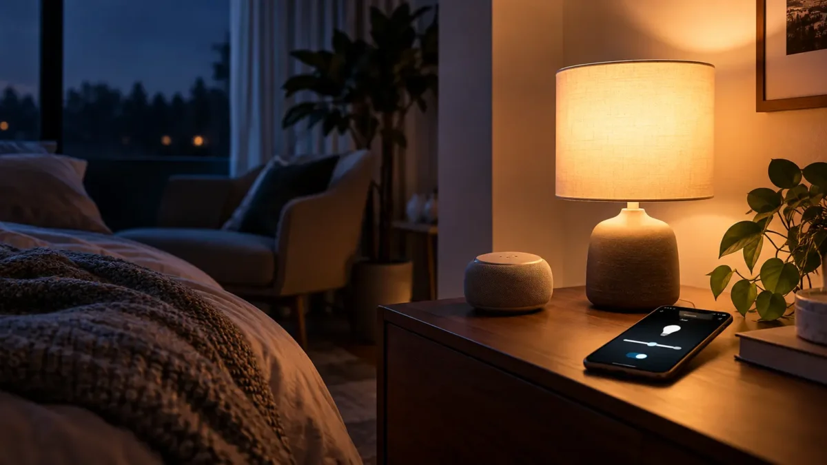 smart light turns on by itself
